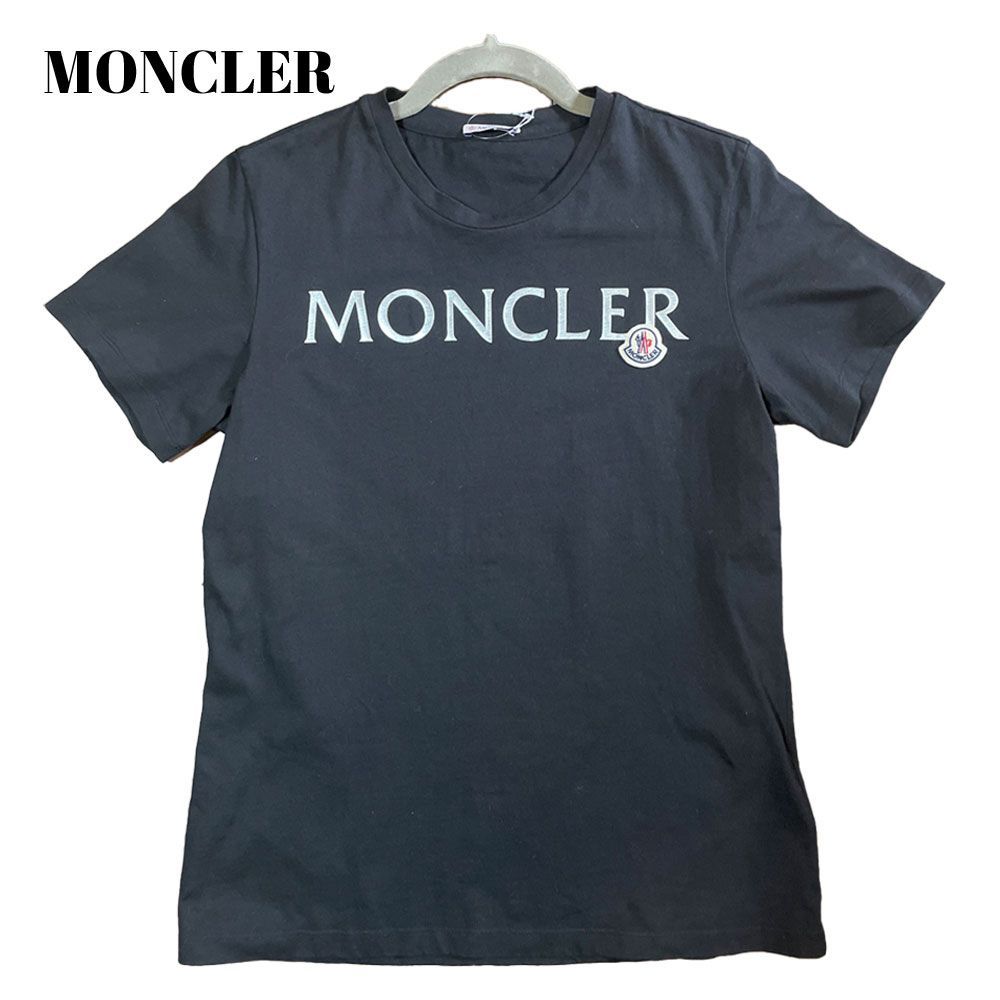 モンクレール MONCLER ロゴ Tシャツ 半袖 レディース ブラック