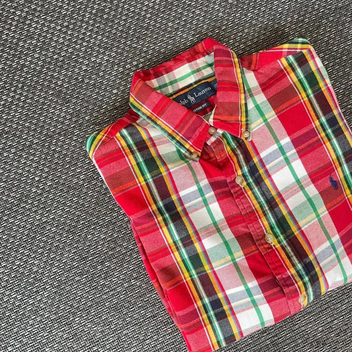 POLO RALPH LAUREN(ポロラルフローレン) レッドカラースキーム チェック コットン シャツ