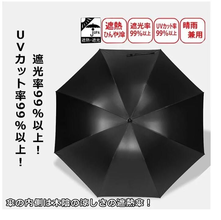 携帯扇風機付き日傘