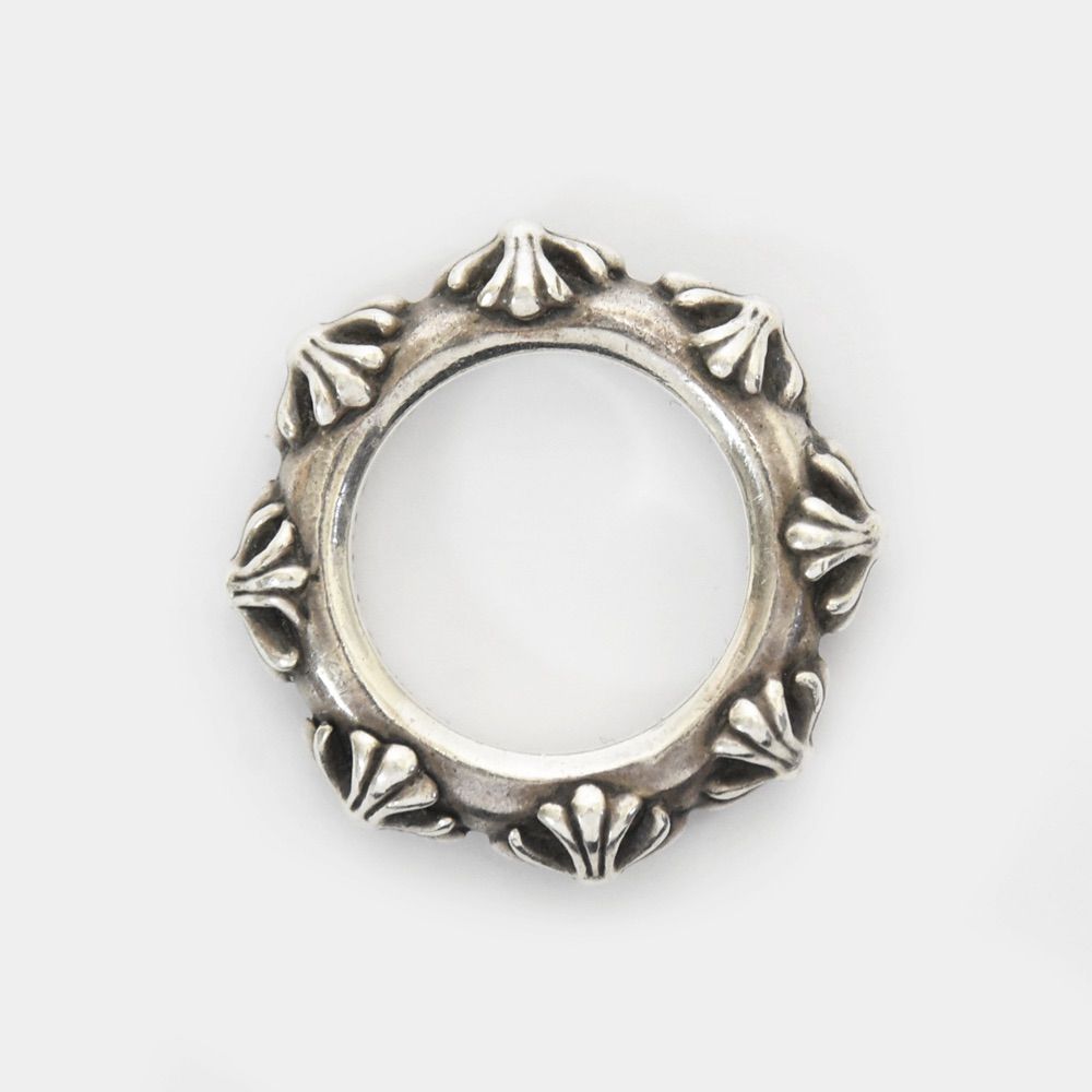 CHROME HEARTS Cross Band Silver Ring クロムハーツ クロス