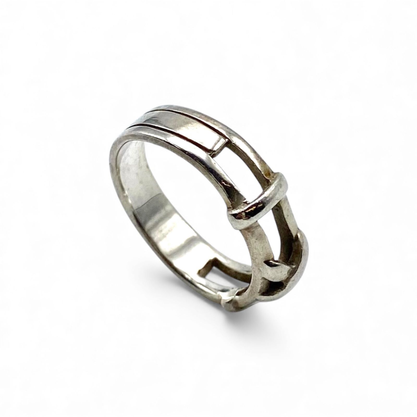 ミニマルな装い】クロス Silver 925 刻印 00s Vintage Ring シルバー 