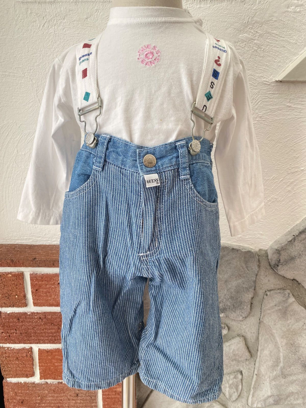 Size80 guess サロペット ヴィンテージ ゲス US古着 アメリカ made in USA オーバーオール