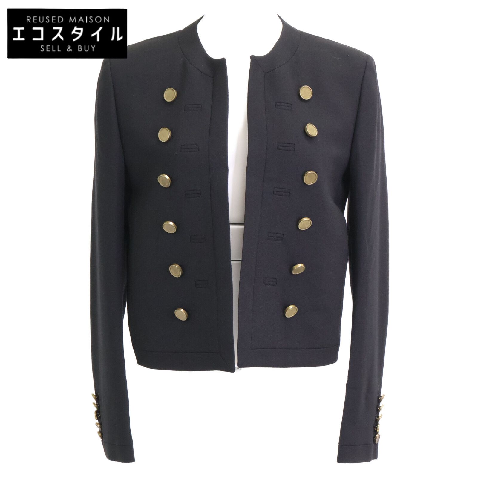 SAINT LAURENT PARIS サンローランパリ | 正規 321520 エディ期 金ボタン ナポレオン 38