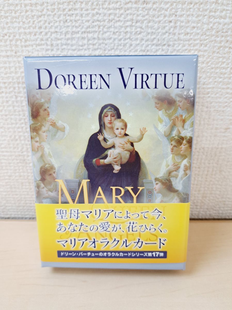 新品　MARY, QUEEN of ANGELS オラクルカード Mary Queen of Angel's Oracle Card Deck and Physical