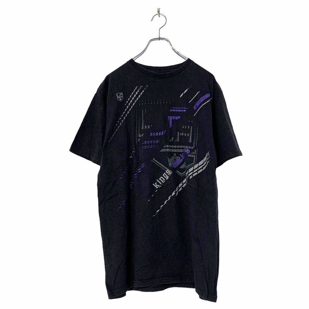 Reebok 半袖 プリント Tシャツ L ブラック ホワイト リーボック