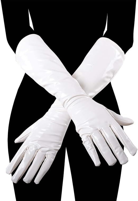 在庫処分】[HONGFU] レディース フェイクレザー グローブ 女性用