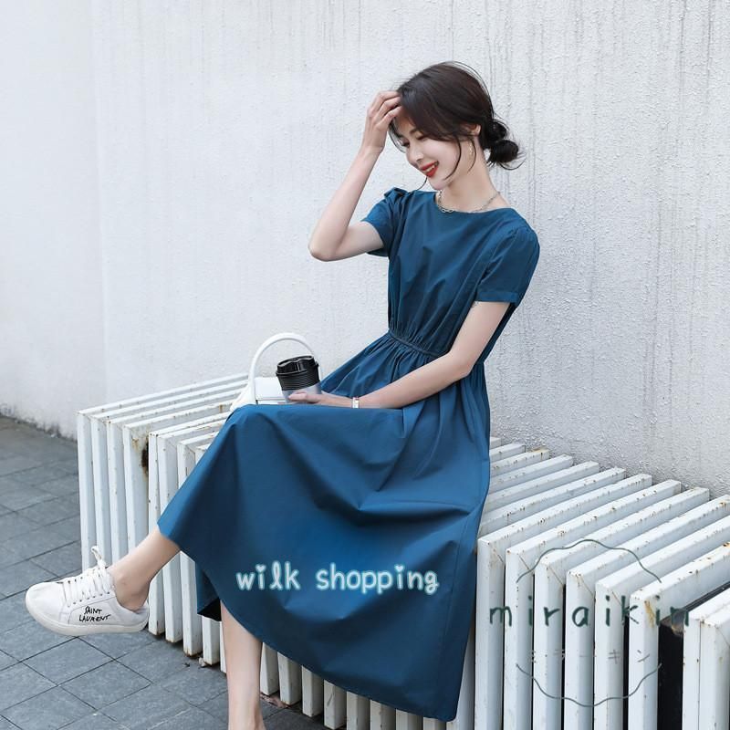 紬地藍染型染め唐花唐草小紋着物112a p 小紋 紬 唐花 唐草 藍色 着物