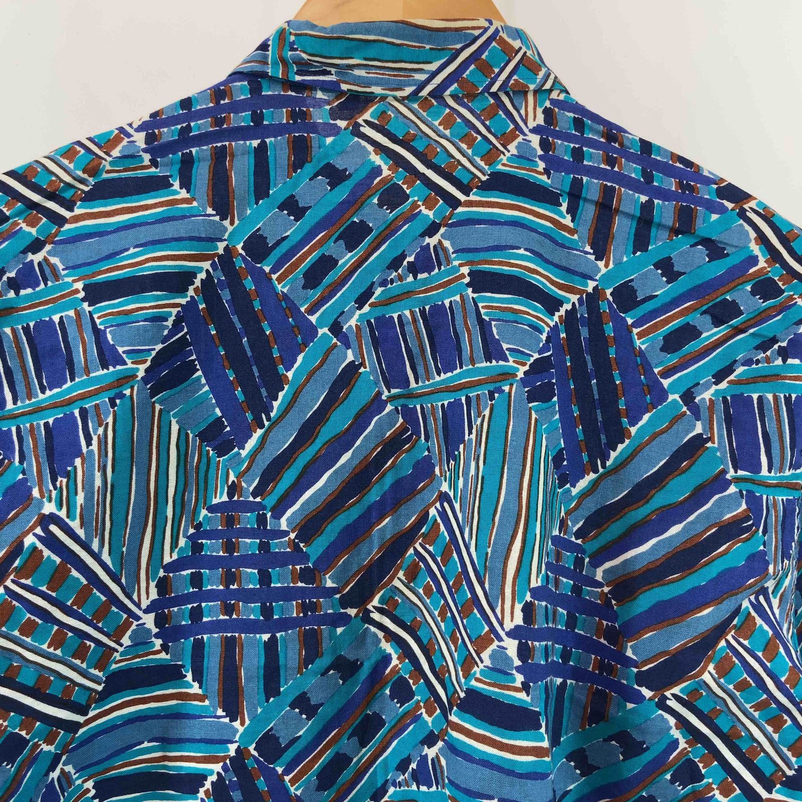 MISSONI◆長袖シャツ/11/コットン/BRD/総柄 ミッソーニ MISSONI 総柄 コットンシャツ チェックシャツ 柄
