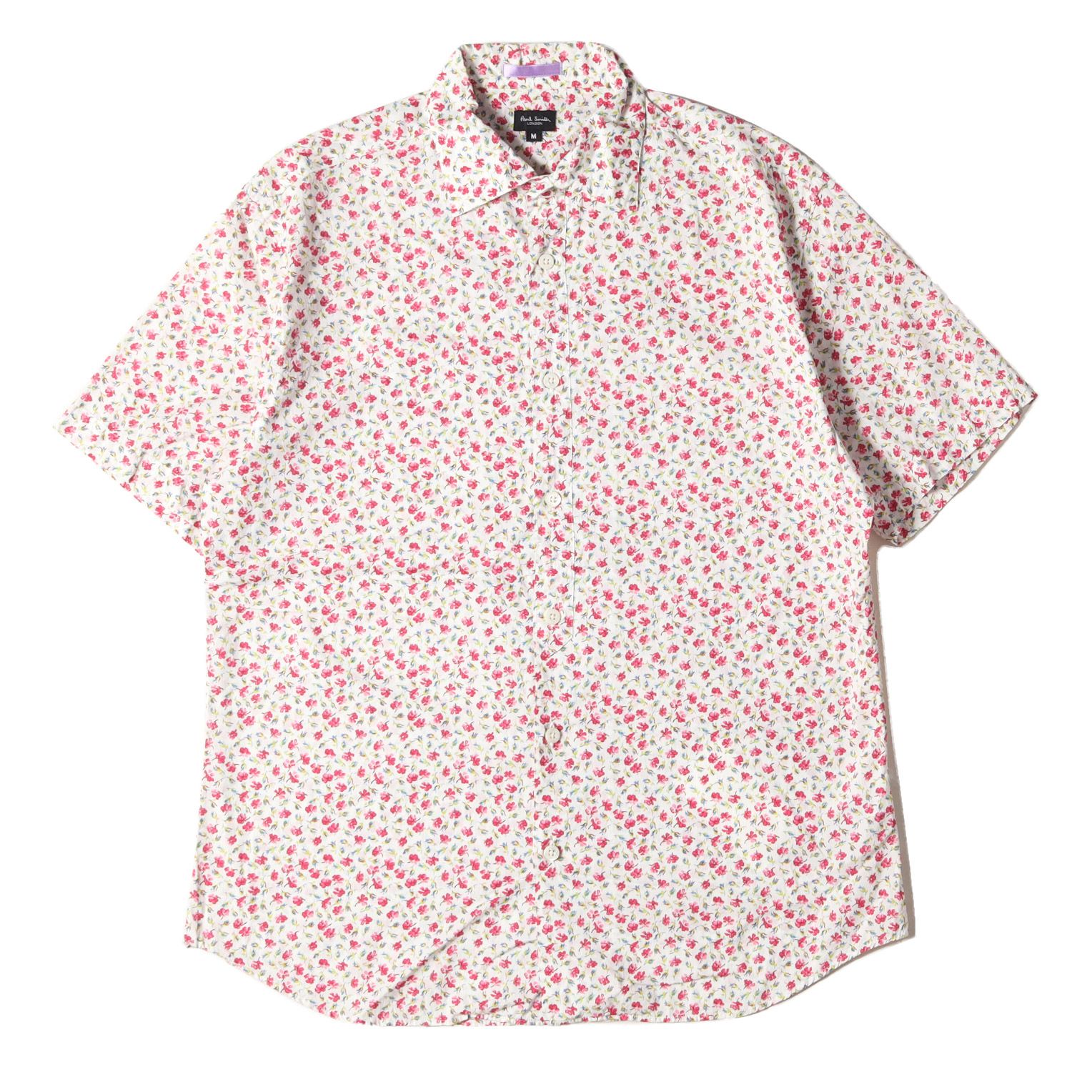 Paul Smith ポールスミス シャツ サイズ:M 小花柄 半袖 ドレス シャツ 