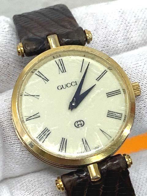 GUCCI☆グッチ☆ヴィンテージ腕時計☆ラウンドフェイス☆ローマ数字