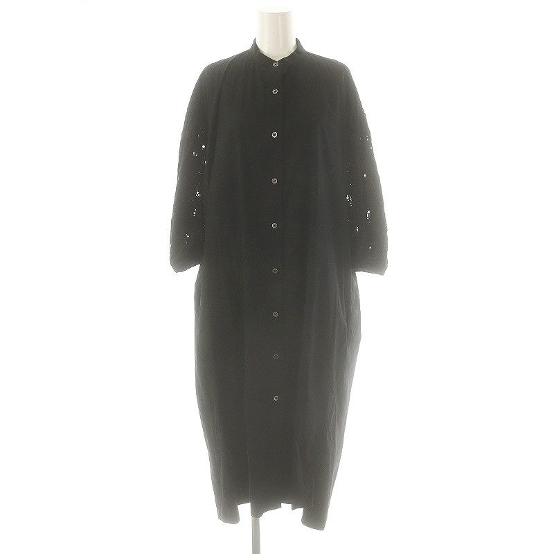 ティッカ TICCA コットンレースパフスリーブスタンドネックワンピース ティッカ TICCA コットンレースパフスリーブスタンドネックワンピース