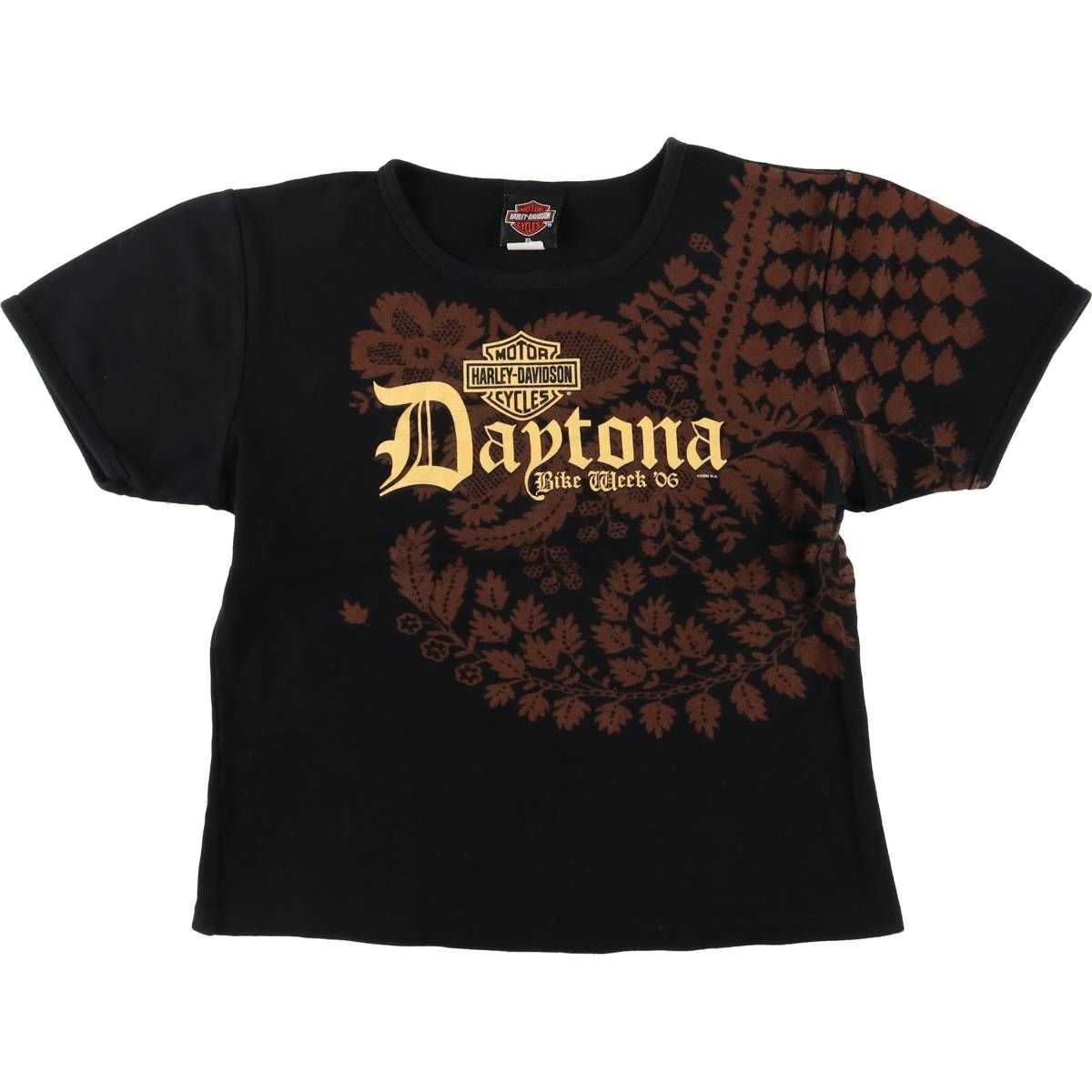Harley Davidson - 古着 00年代 ハーレーダビッドソン Harley-Davidson タイダイ柄 モーターサイクル バイクTシャツ レディースM相当 /eaa543078 古着 00年代 ハーレーダビッドソン Harley-Davidson 花柄 モーター