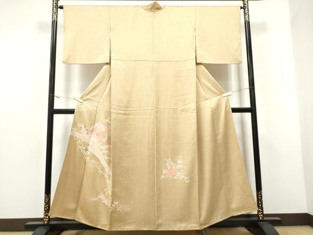 平和屋着物▽中国三大刺繍 スワトウ刺繍 総刺繍 訪問着 鏡裏鳳凰