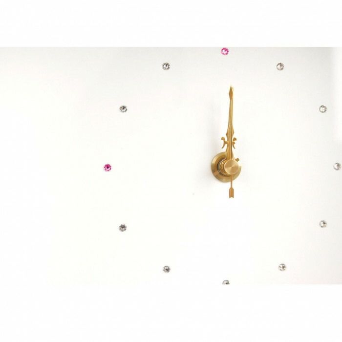 フラワーアレンジ 木製フレームクロック M WH FC-583