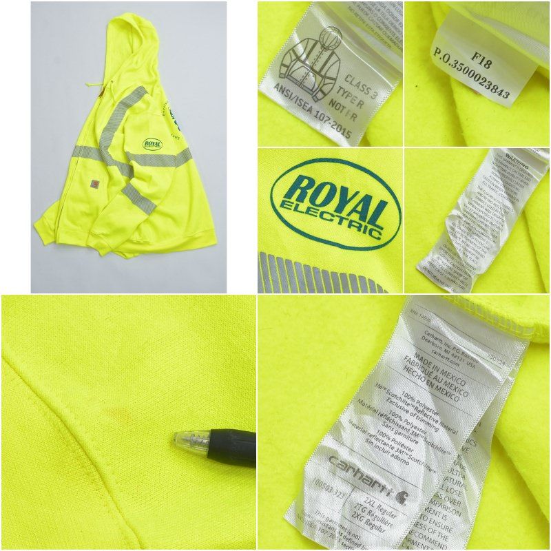 10s メキシコ製 Carhartt カーハート 3Mスコッチライト リフレクター  