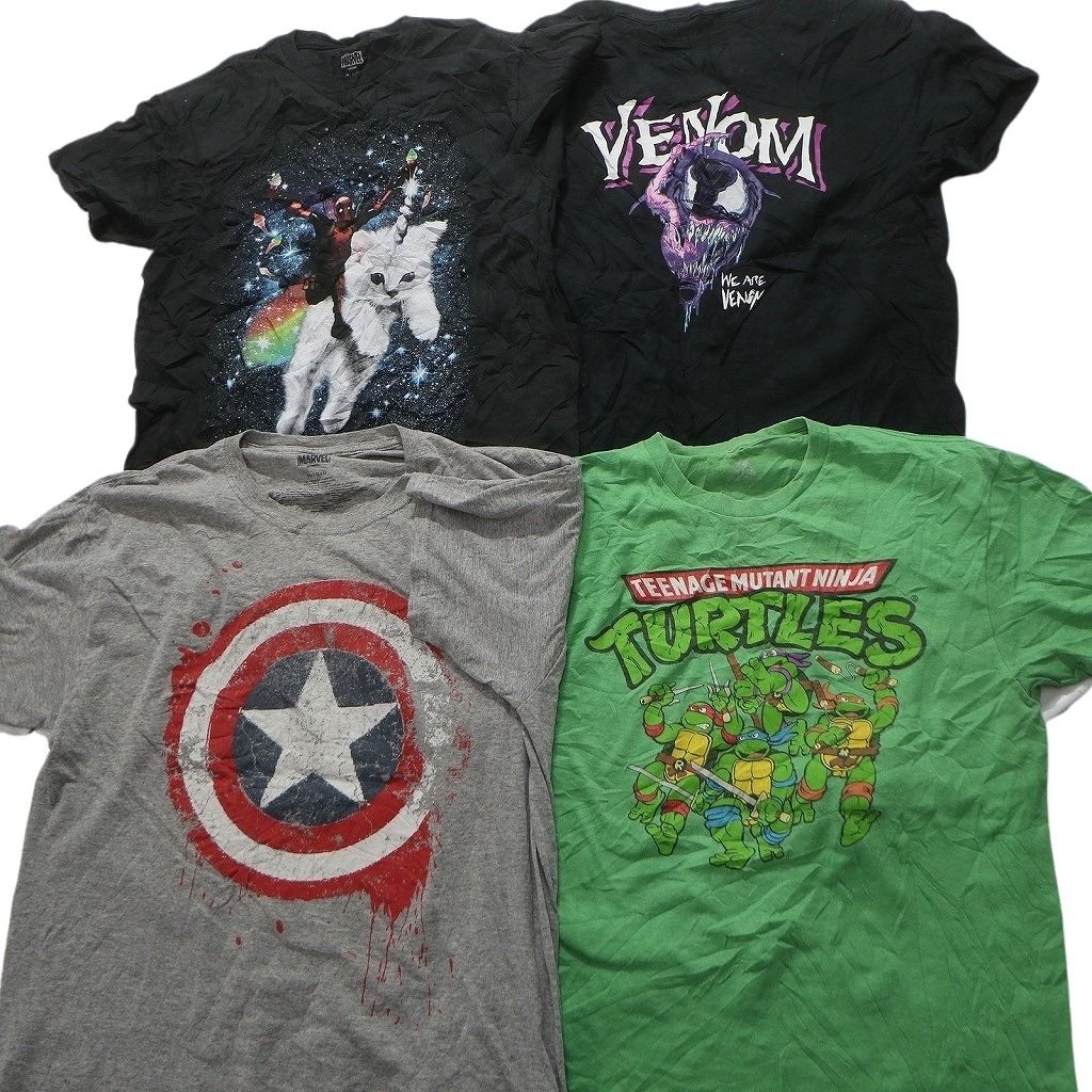 古着卸 まとめ売り マーベル DCコミック 半袖Tシャツ 16枚セット