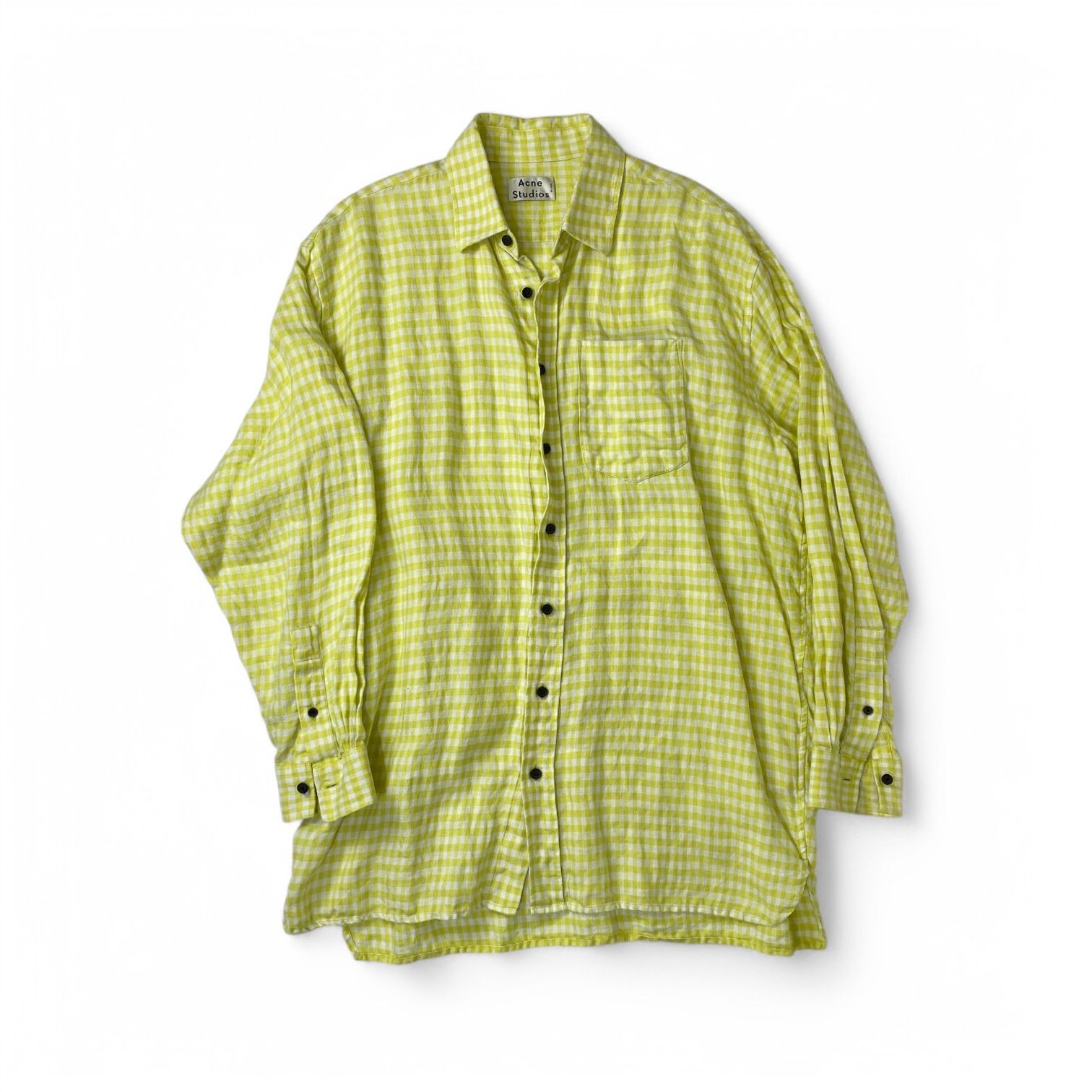 Acne Studios アクネ ストゥディオズ Checked Linen Shirt リネン 