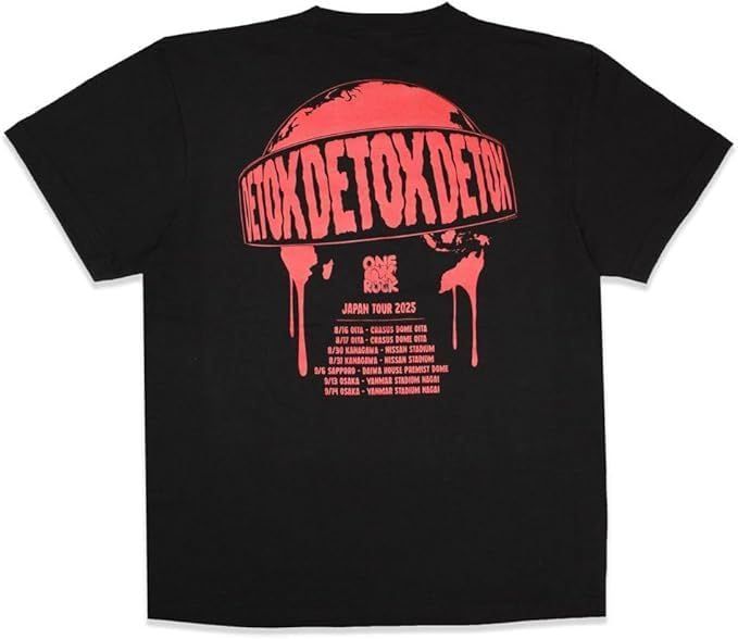 2025 DETOX JAPAN Tシャツ D　RED 赤 ワンオクロック ワンオク 2025 DETOX JAPAN グッズ Tシャツ A XL 赤t