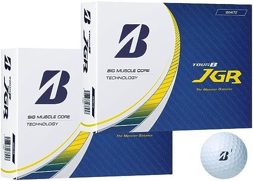 ホワイト_２ダース BRIDGESTONE ブリヂストン ゴルフボール TOUR B JGR 2023年 モデル ２ダース おまけ付き (ホワイト_２ダース)