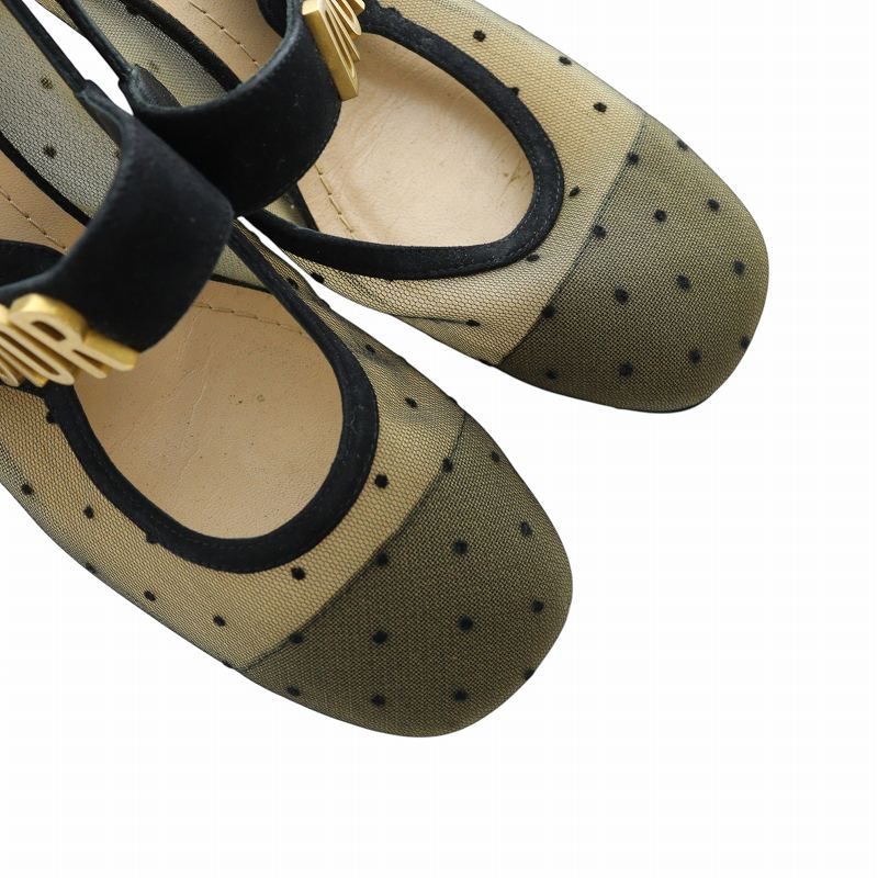 【美品】Christian Dior ドット柄 ハイヒール・パンプス クリスチャンディオール Christian Dior BABY-D パンプス
