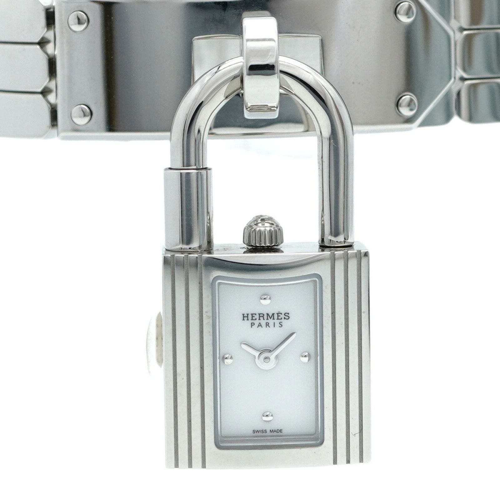 エルメス ケリーウォッチ KE4.110 白文字盤腕時計 レディース