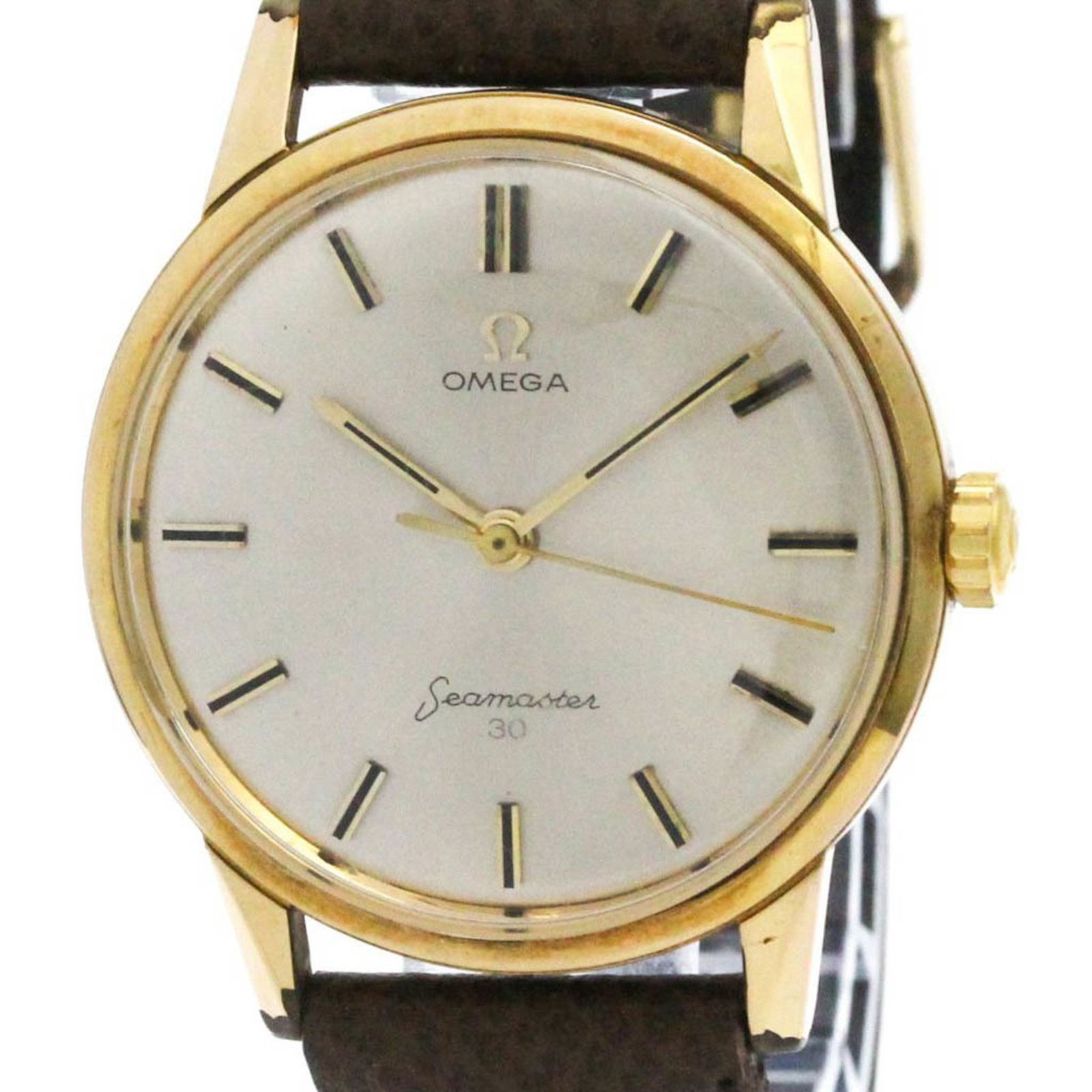 ✨OMEGA✨オメガ✨シーマスター30✨シルバー文字盤✨メンズ✨腕時計✨