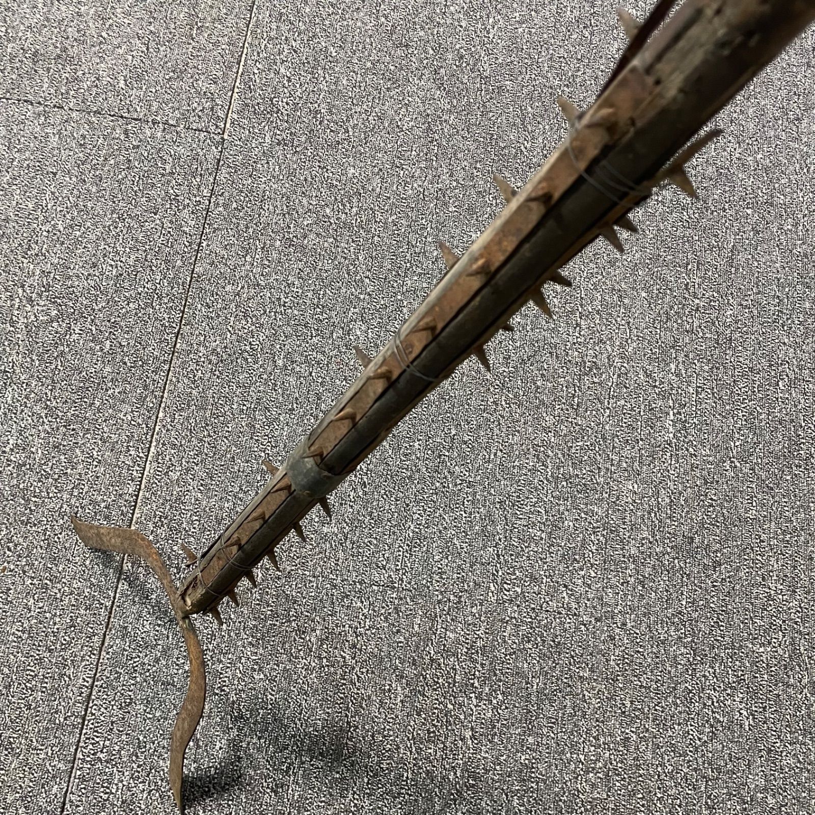 袖がらみ　時代物　武具 時代 □ 袖絡み(そでがらみ）長さ約223㎝ Y型□ 防犯