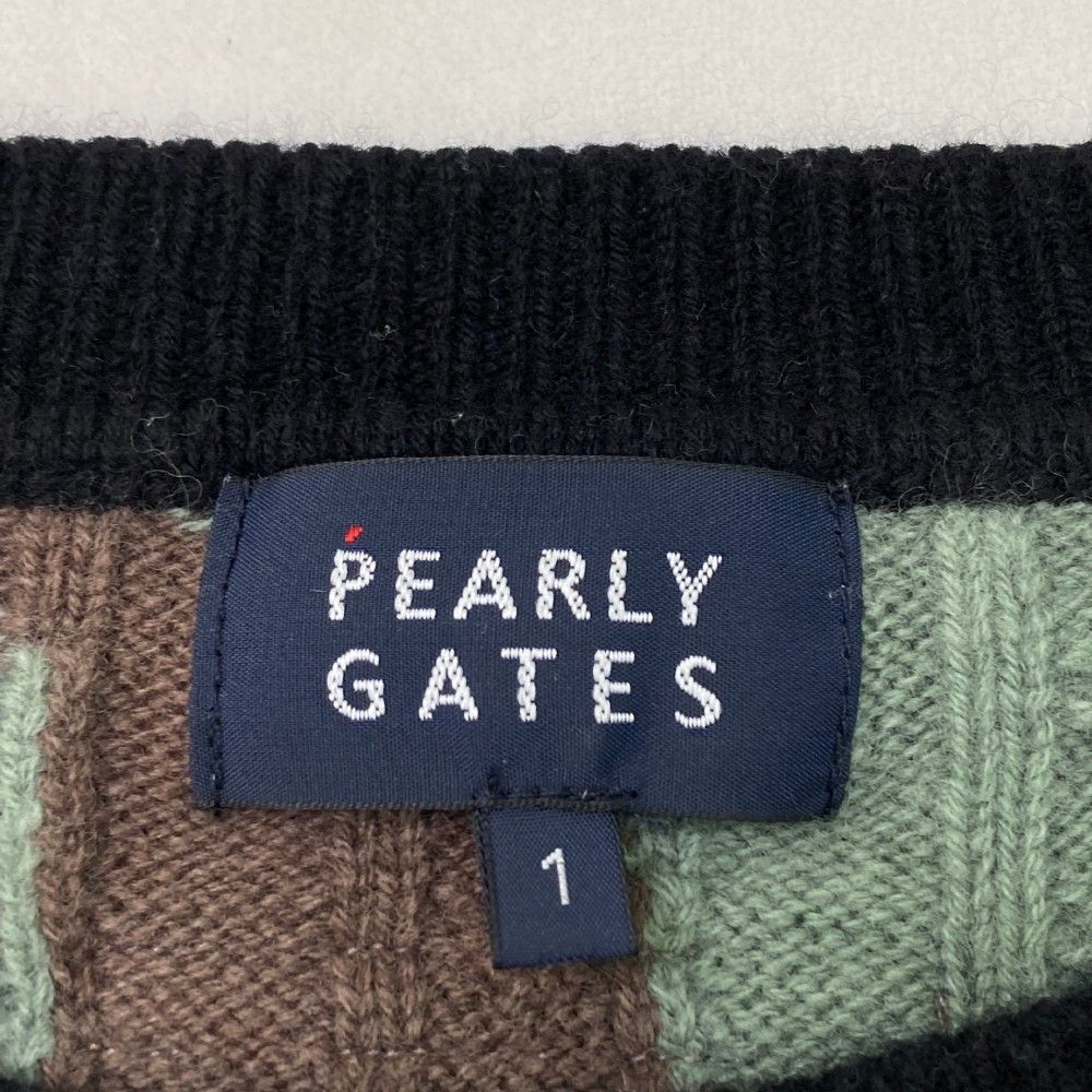 PEARLY GATES 迷彩 フード付き セーター サイズ1 PEARLY GATES 迷彩