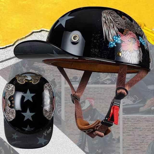 野球帽バイクヘルメット 半ヘル