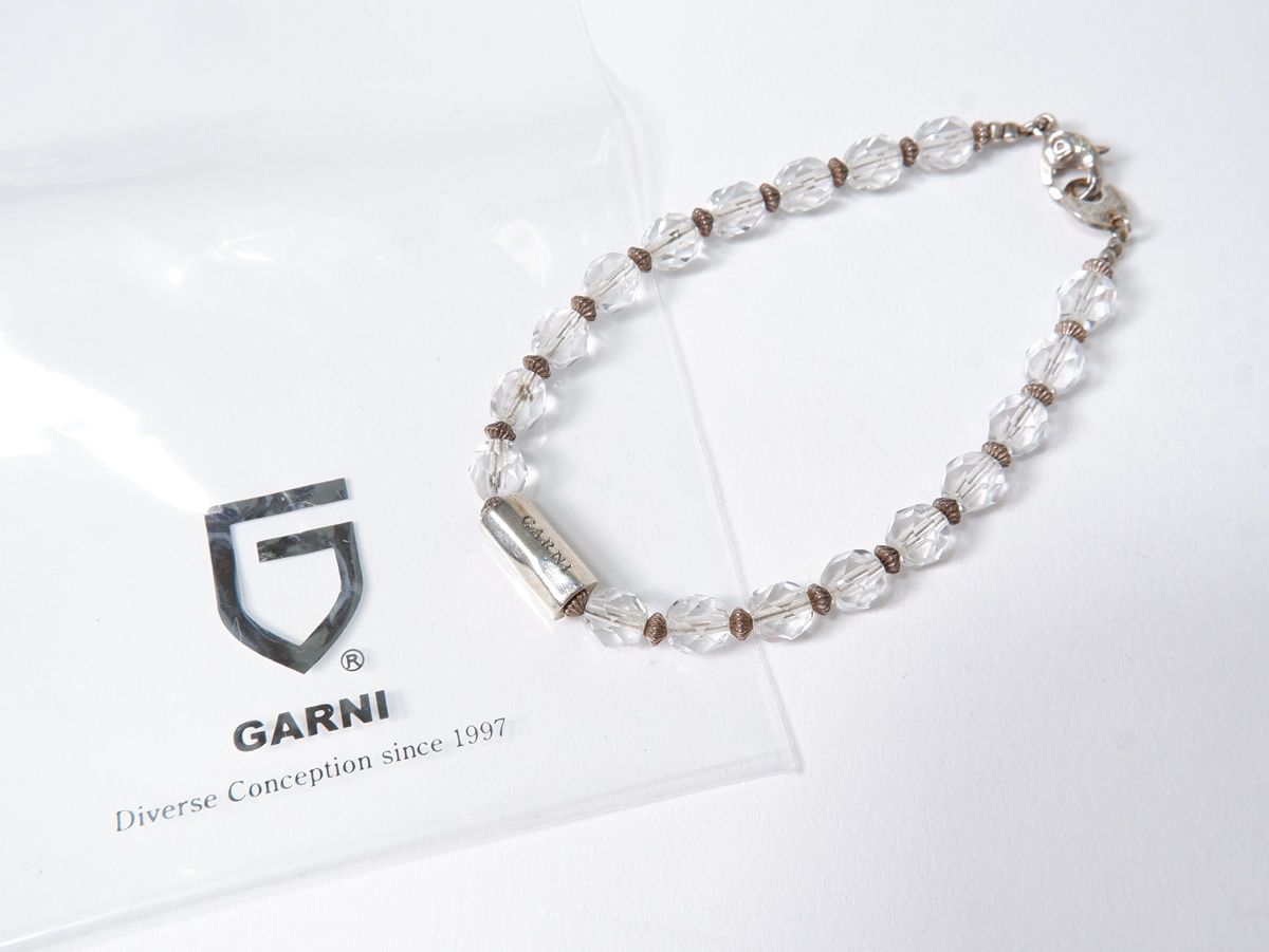 GARNIガルニ シルバービーズ&クリアビーズ ブレスレット