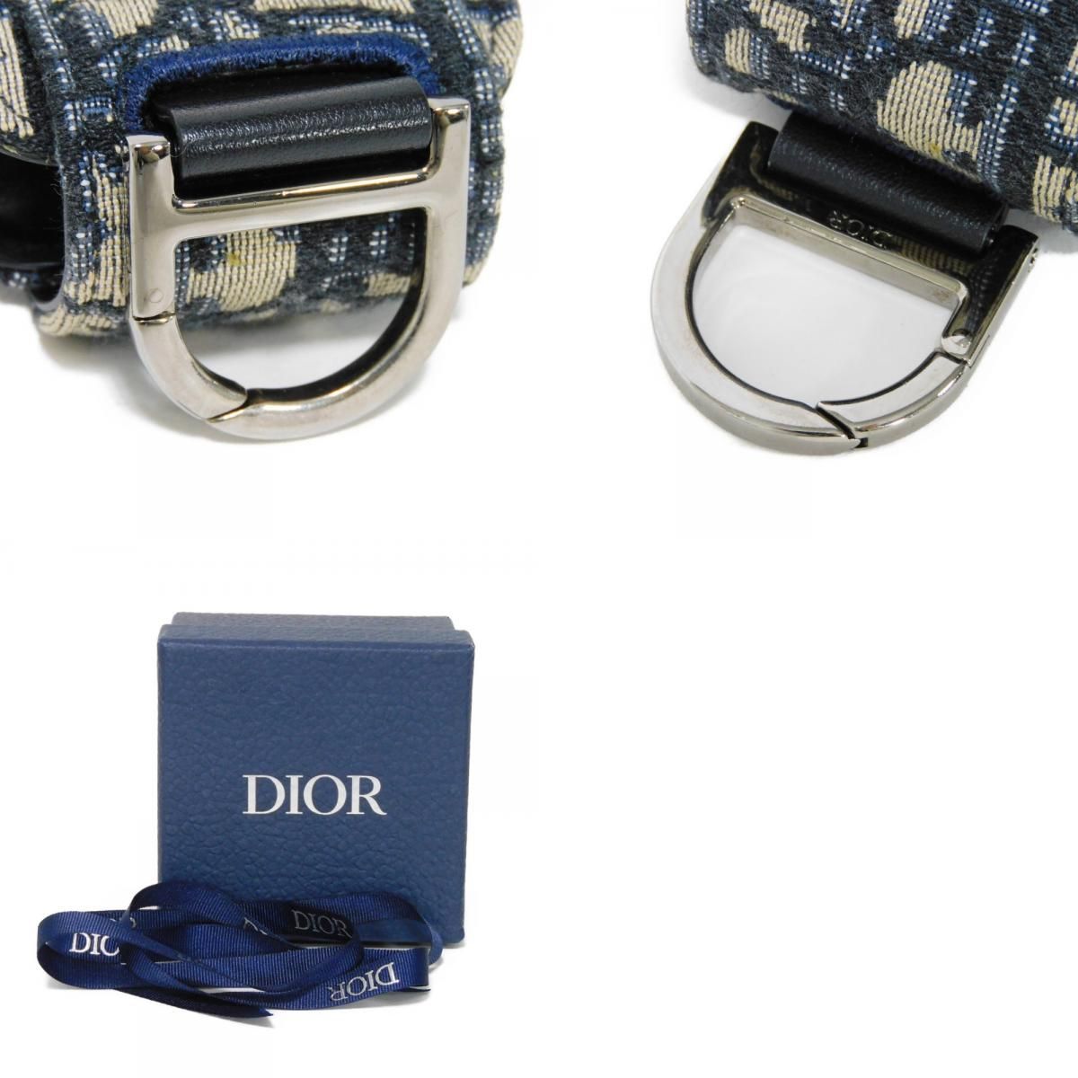 Dior - Dior ディオール Airpods Pro ケース ロゴ トロッター ベージュ ブラック ネイビー フラップ スナップボタン オブリーク ジャガード 小物 2ESKH293YSE_H05E Dior ディオール Airpods Pro ケース ロゴ トロッター ベージュ