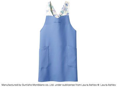 LAURA ASHLEY エプロン LW502-23 アイリス アメリ ブルー