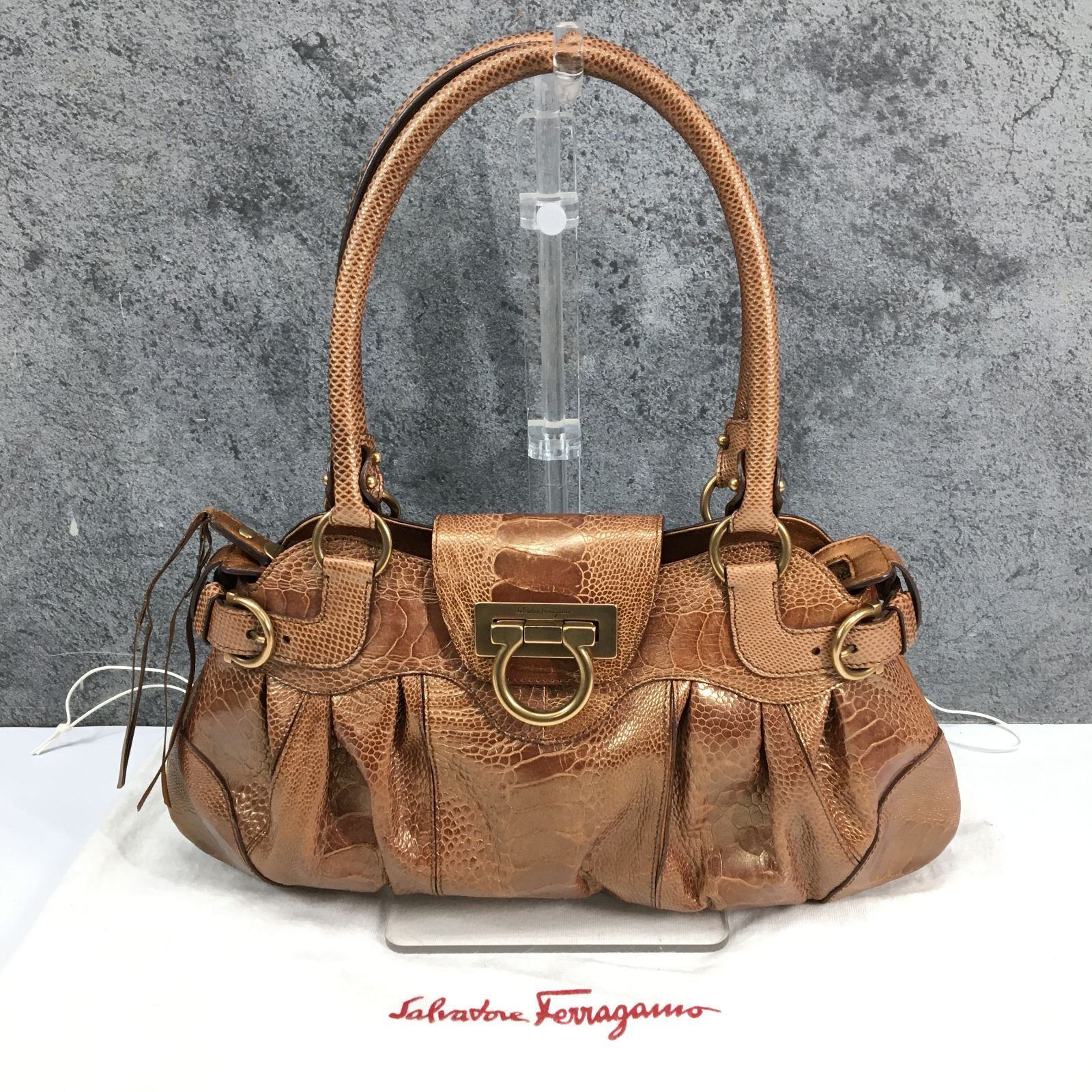 Salvatore Ferragamo ハンドバッグ マリッサガンチーニ約46㎝口