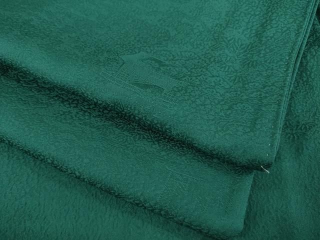 平和屋着物○上質な色無地 吉祥地紋 伽羅色 正絹 逸品 CAAW7274yc 平和