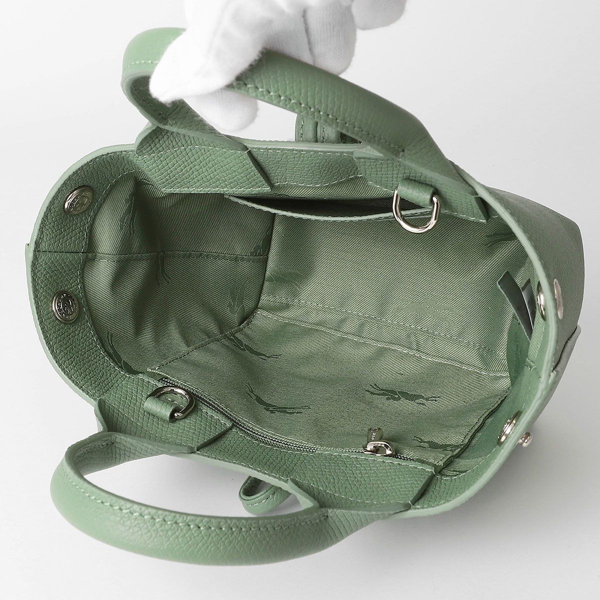 Longchamp ル ロゾ XS トップハンドルバッグ オレガノ Le Roseau XS トップハンドルバッグ オレガノ - レザー