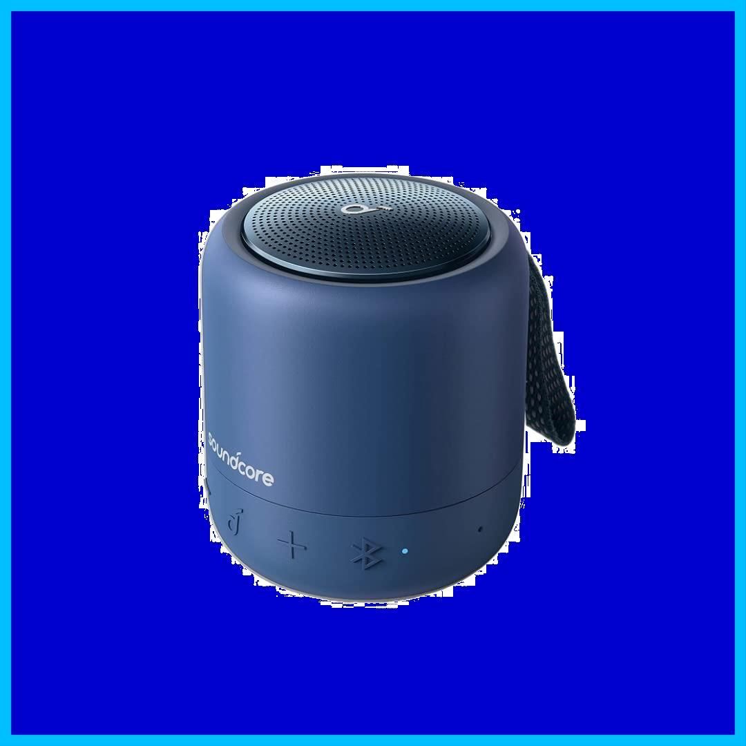 スピーカー IPX7防水 コンパクト Bluetooth イコライザー設定 3 BassUpテクノロジー PartyCast機能 Mini  15時間連続再生 Soundcore USB-Cポート採用 お風呂 Anker ネイビー