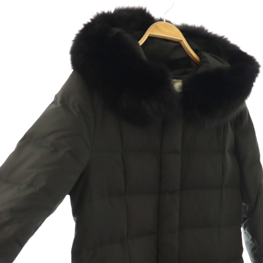 マイストラーダ Mystrada フォックスファーダウンコート ブラック