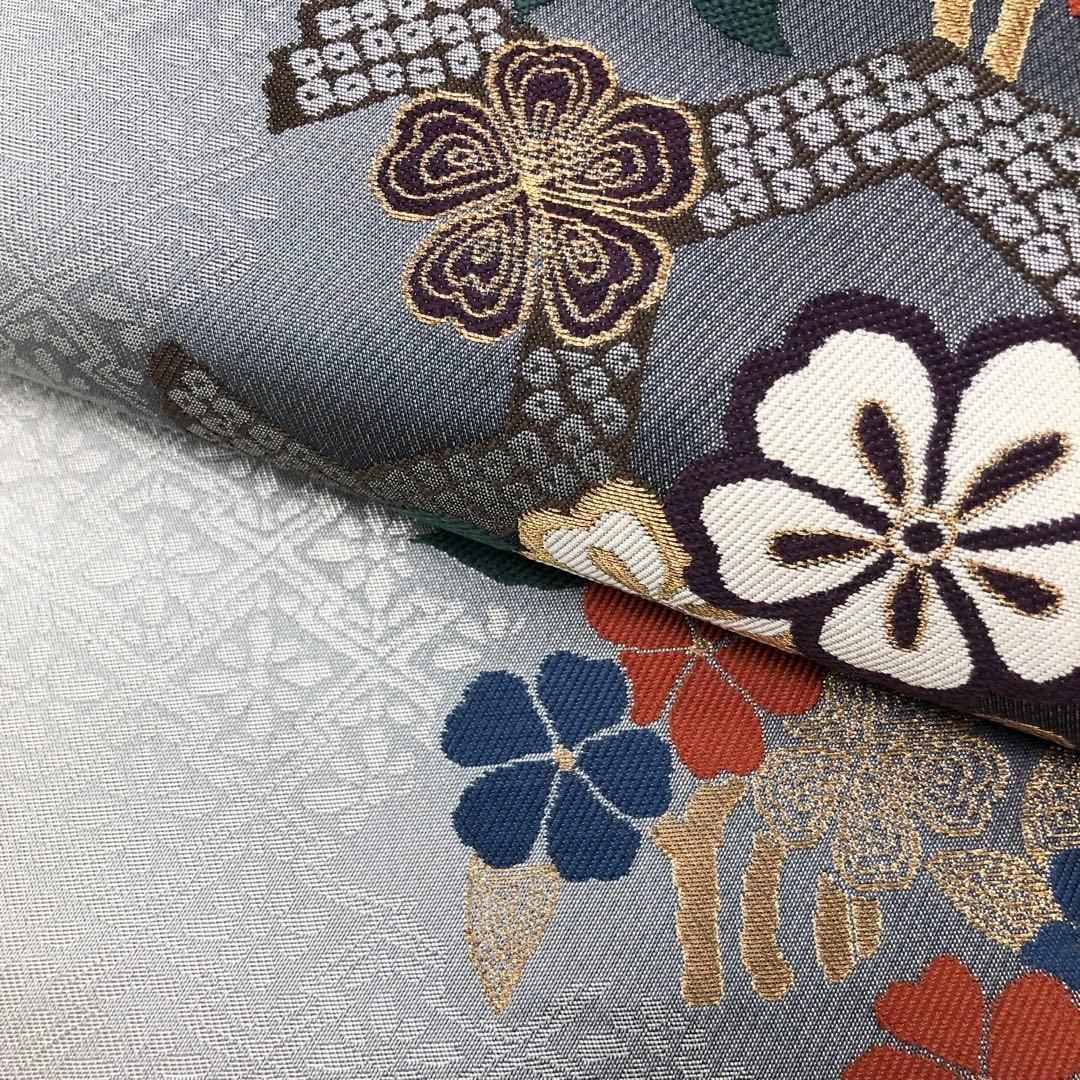 袋帯 聚楽 じゅらく 縦柄に桜の花 松 グラデーション 金糸 O-1811