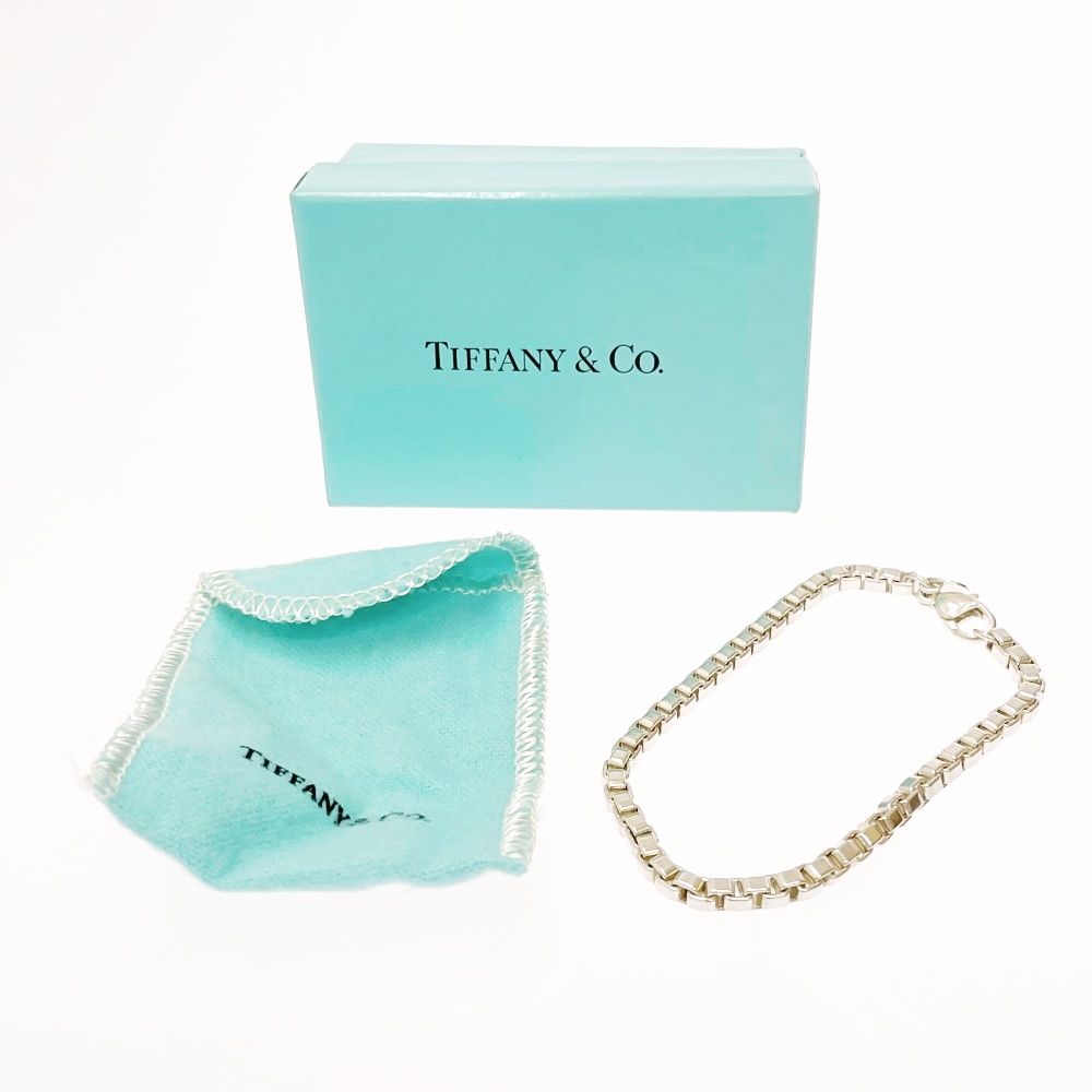 ティファニー 925 ベネチアン リンクブレスレット　シルバー　傷や 汚れあり ③【TIFFANY&Co 】ティファニー ベネチアンリンク ブレスレット