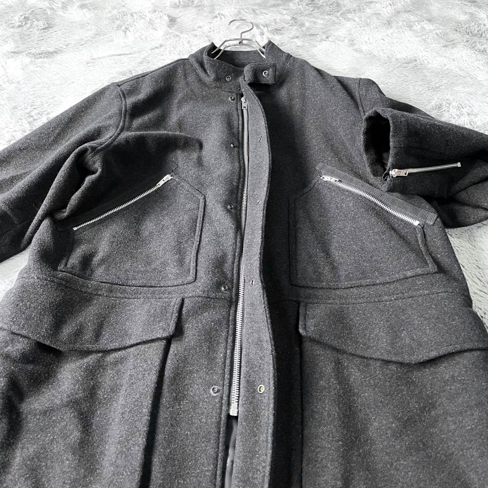 ウールミリタリーコート