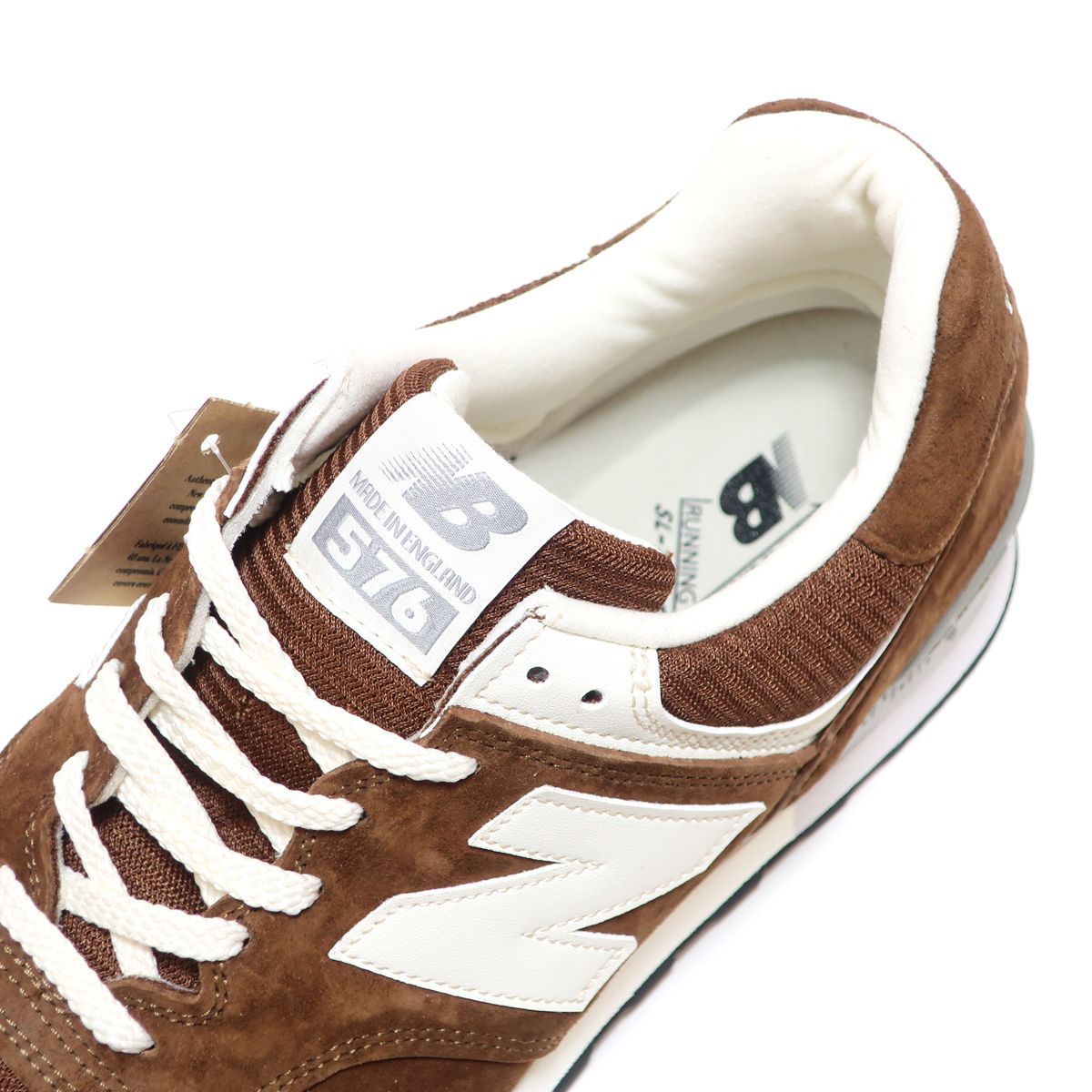 ブラウンの紐無し☆NEW BALANCE OU576BRN US9 27cm BROWN SUEDE MADE