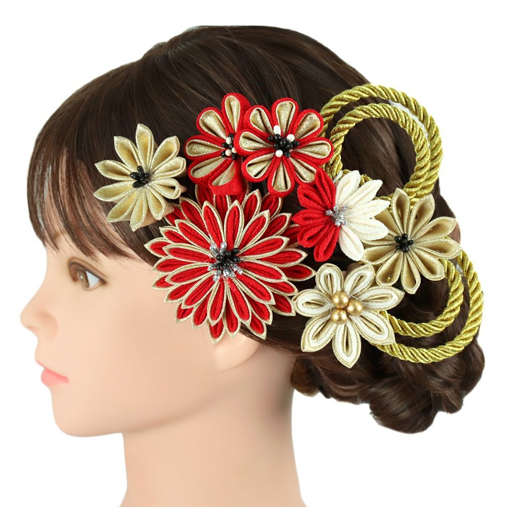 ウェディング 髪飾り ピンク／ 結婚式 前撮り 成人式 七五三 卒業式⑤