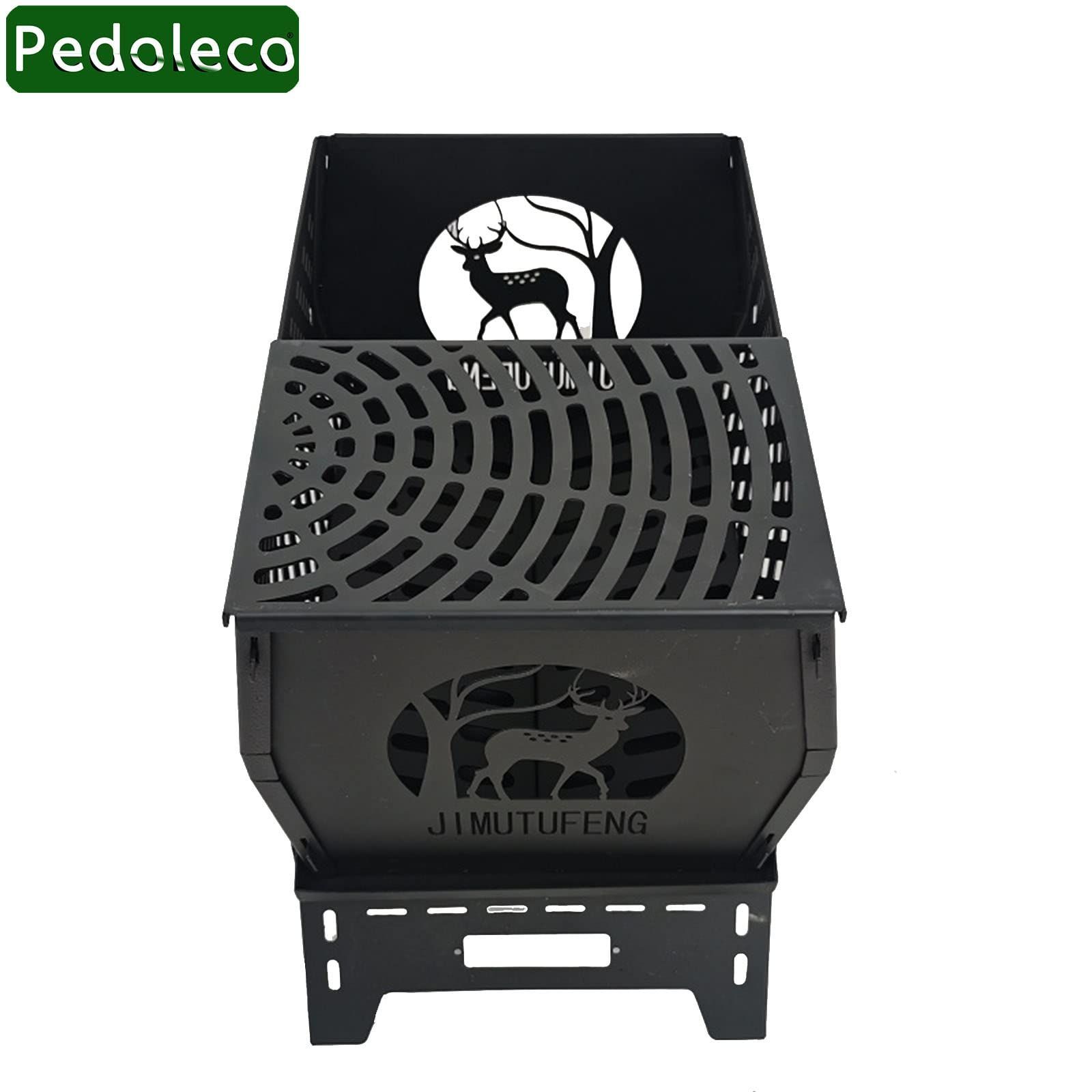 アウトドア用品 コンパクト 携帯便利 キャンプ ビーチ 釣り 登山 遠足 耐火シート 収納バッグ付き 荷重20kg エルクの形 組み立て簡単 折り畳み式 キャンプ用 大型 A 焚火台 Pedoleco WWW_SKLAD-KIRPICHA_RU