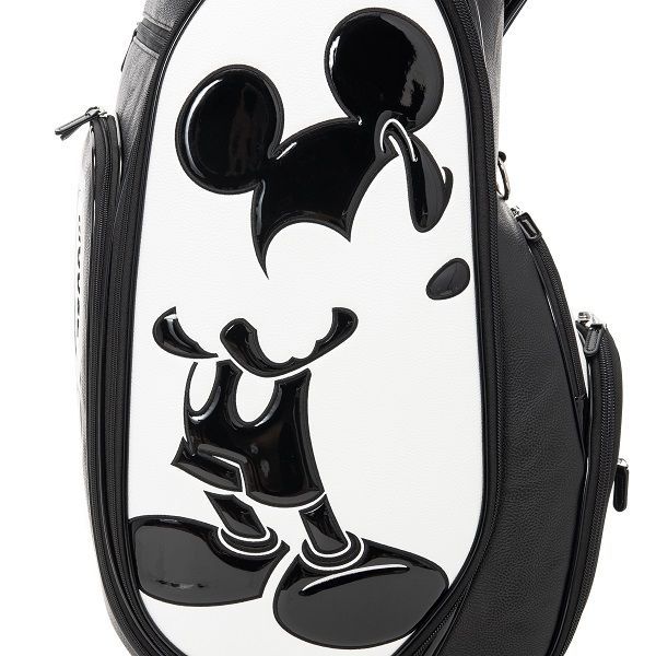 ディズニー キャディバッグ MONOCHROME MICKEY GOLF CADDIE BAG Disney