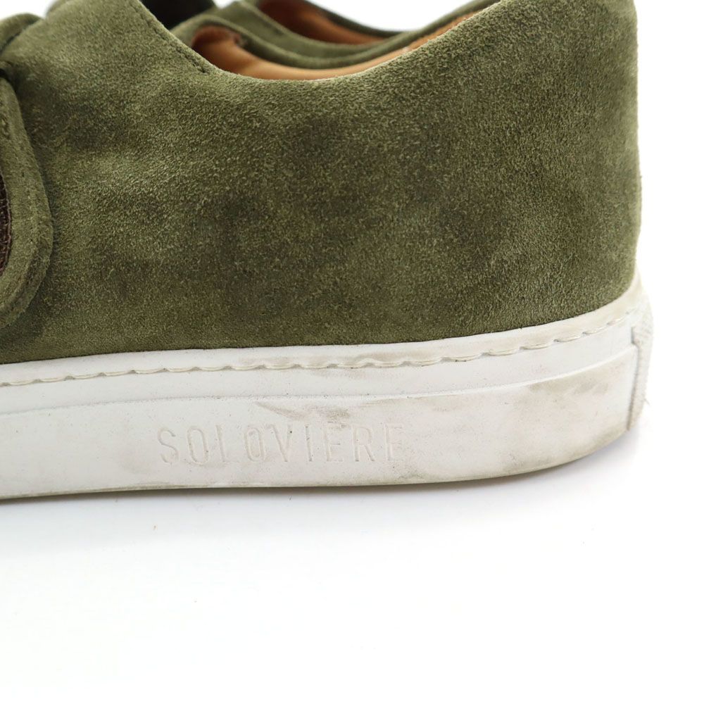 ソロヴィエール イタリア製 RUDY ベルクロ スエードレザー シューズ 40