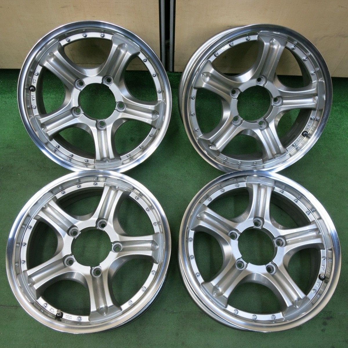 キレイ ジムニー等 マイスター ROAD SPOKE VR 16インチ ホイール 16×5.5JJ Lehrmeister ロードスポーク PCD139.7|5H 5030704SYホ