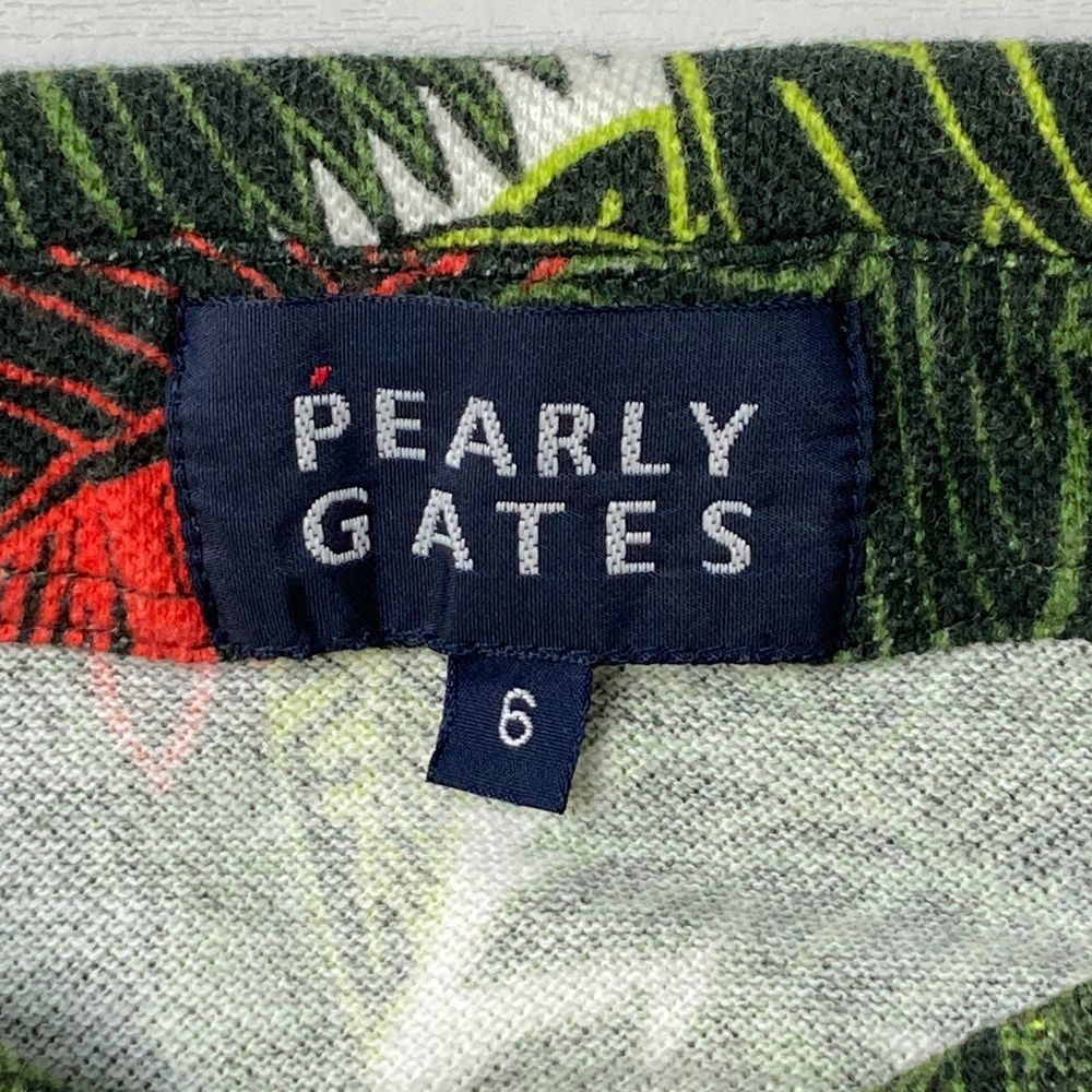 サイズ：6 PEARLY GATES パーリーゲイツ 半袖ポロシャツ ヤシの