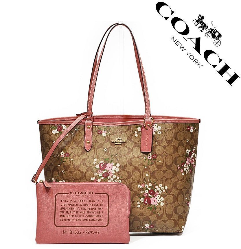 COACH コーチバッグ F29547 フローラル 花柄 トートバッグ ショルダーバッグ マザーバッグ レディース バッグ アウトレット品 新品未使用  - メルカリ