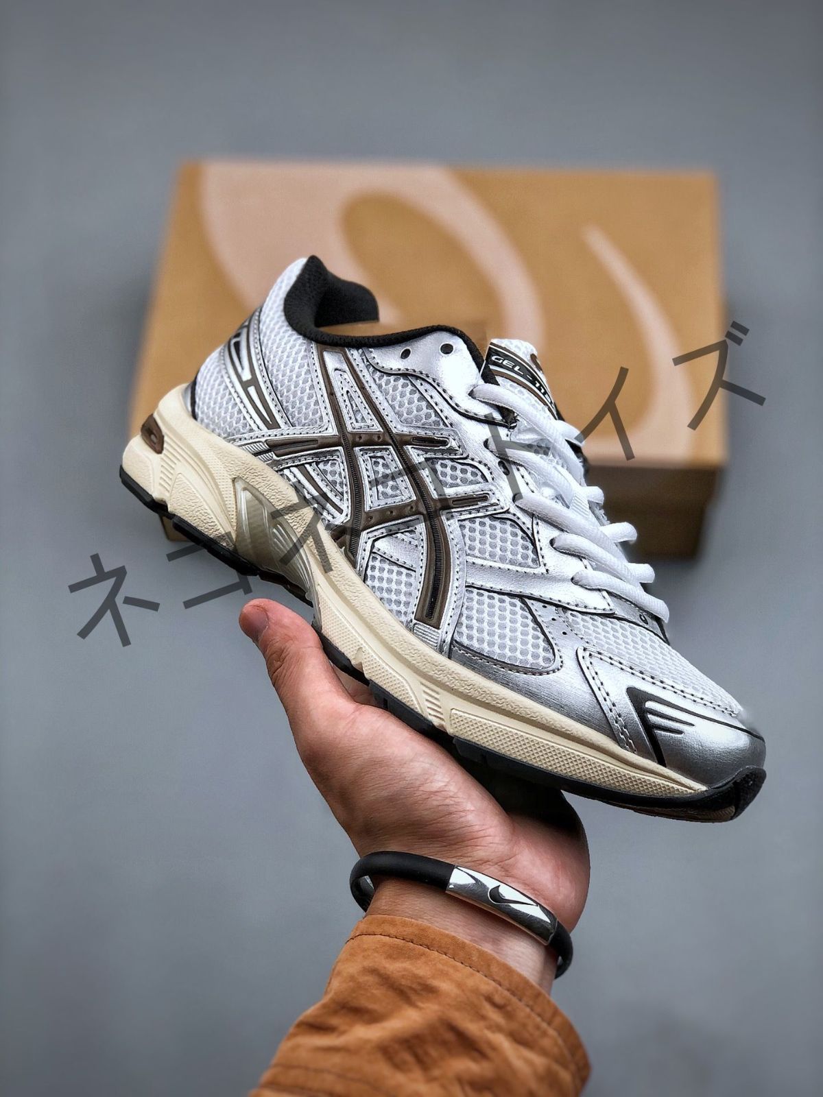 人気 美品  Gallery Department x Asics Gel-1130  靴 レディース/メンズ  スニーカー 箱付 01