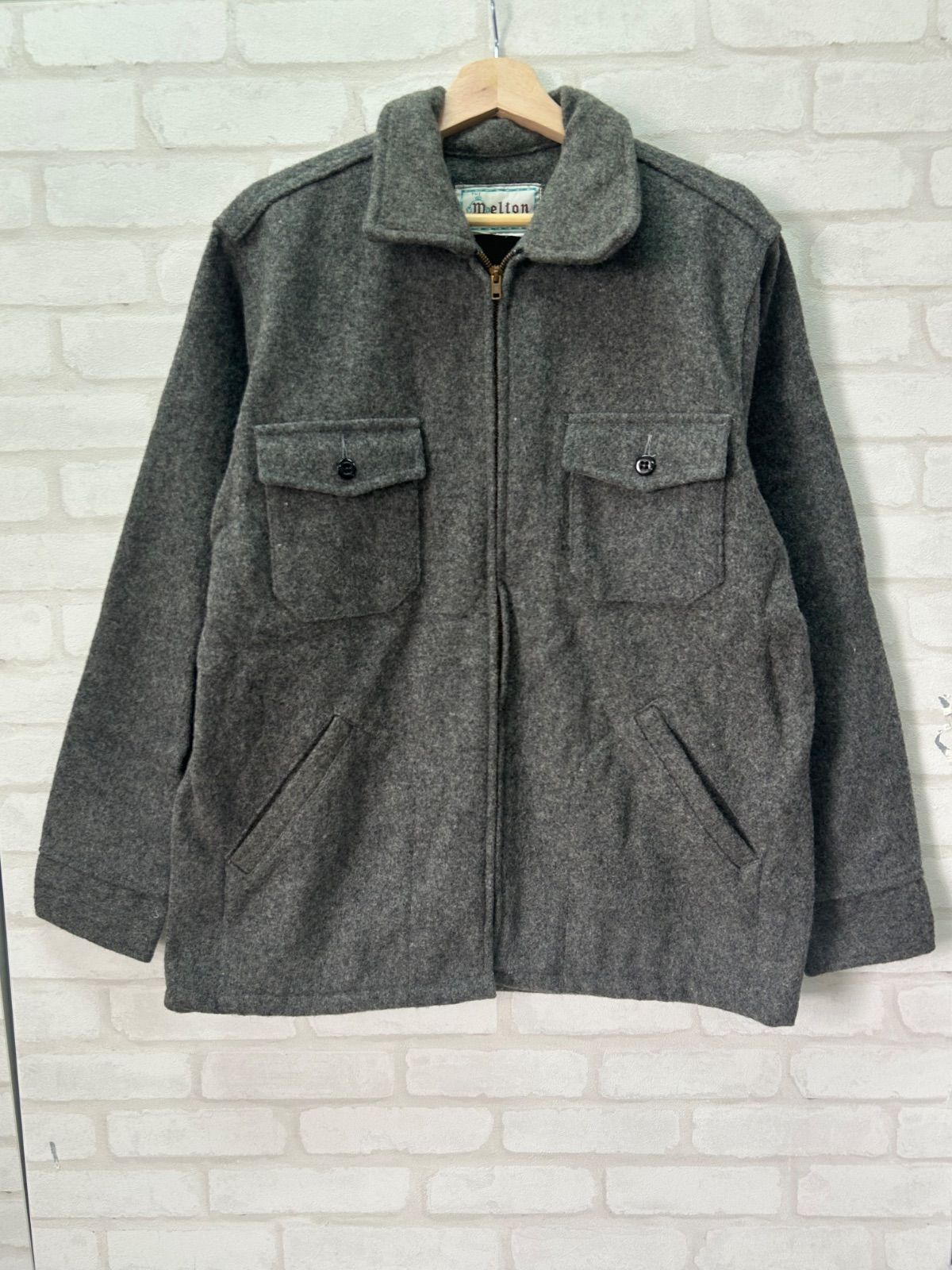 USA製 70s メルトン melton ウールジャケット ヴィンテージ Yahoo!オークション - 【M】 70's Melton メルトン ウール
